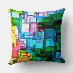 City Scape Throw Pillow