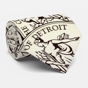 City Seal of Detroit Tie