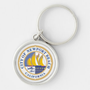 City Seal of Newport Beach, California Keychain
