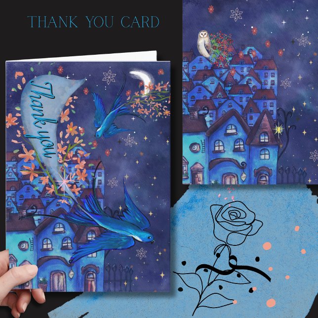 City Skyline Community Thank You Card (City Skyline Community Thank You Card)