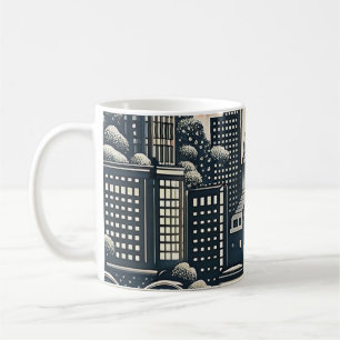 City Skyline Milestone Birthday Card Coffee Mug