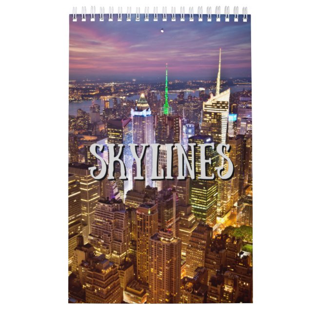 City Skyline Monthly Wall Calendar (Cover)
