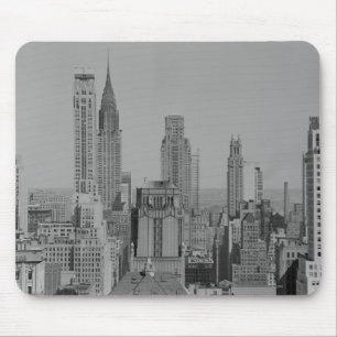 City skyline mouse pad