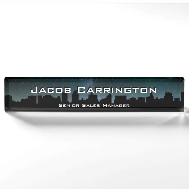 City Skyline Nameplate (Front)