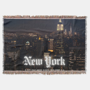 City Skyline Throw Blanket