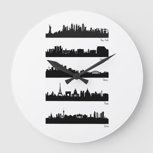 City Skylines - World Large Clock (Front)