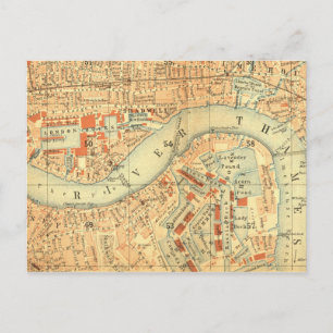 City Slickers - Carte Vintage London River Thames