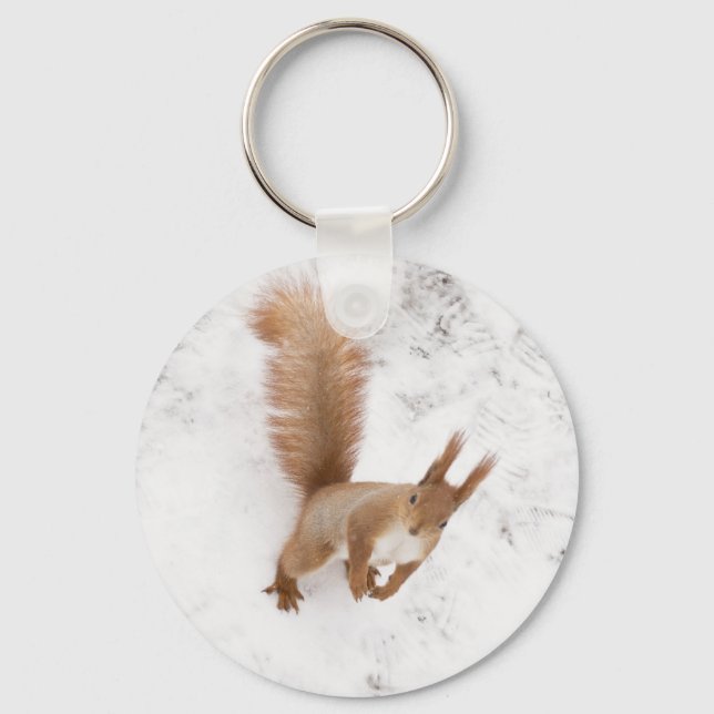 City Squirrel Keychain (Front)