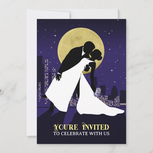 City Stars Wedding Invitation (Front)