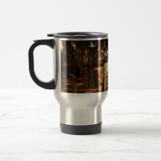 City street at night travel mug
