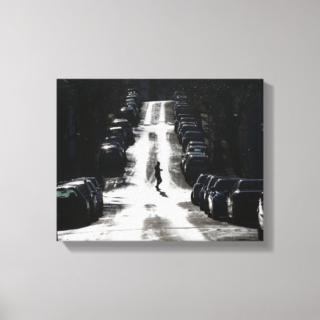 City street canvas print (Front)