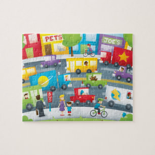 City Street Jigsaw Puzzle