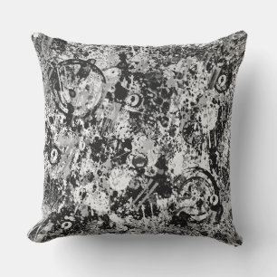 City Streets Graffiti Throw Pillow