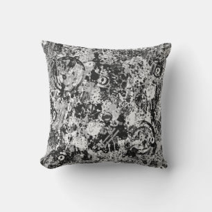 City Streets Graffiti Throw Pillow