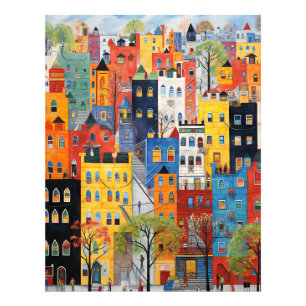 City streets photo print