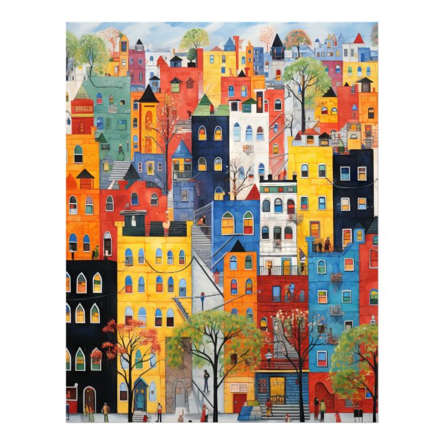 City streets photo print (Front)