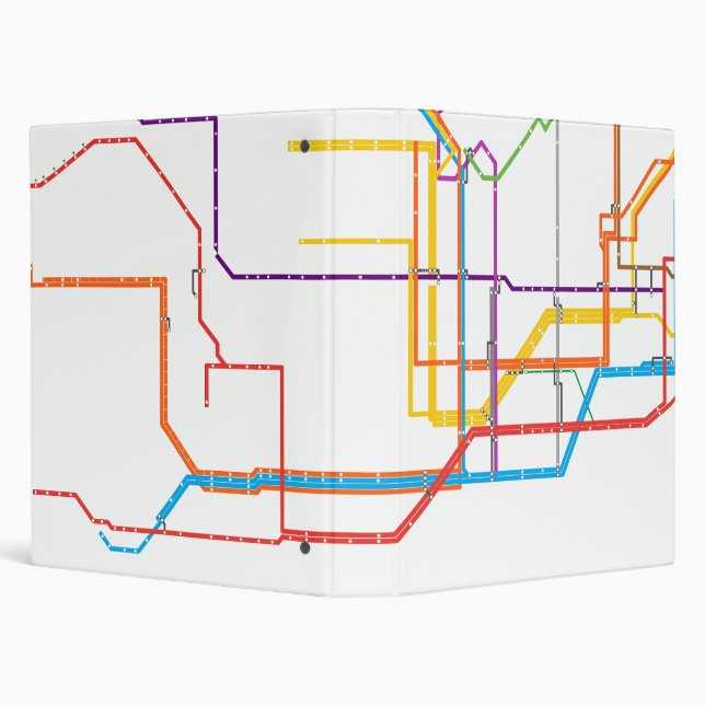 City subway map binder (Background)