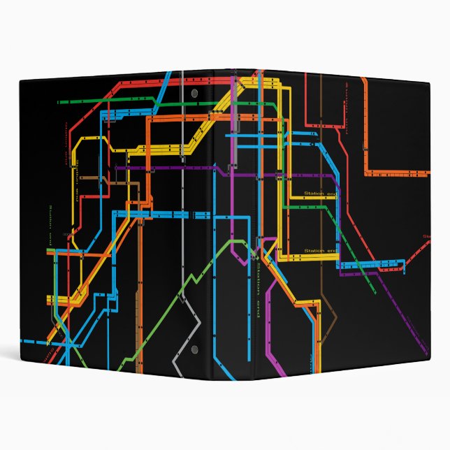 City subway map binder (Background)