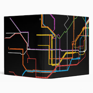 City subway map binder