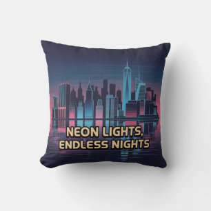City That Never Sleeps New York Throw Pillow