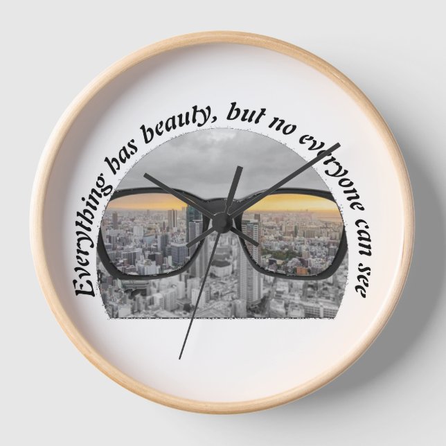 city through glasses clock (Front)