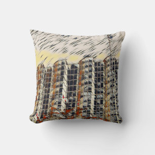 City Throw Pillow