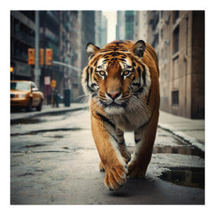 City Tiger Photo Print