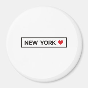 City Town State Country Home I Love New York Magnet