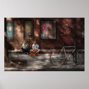 City - Two Guys and a Dog Poster