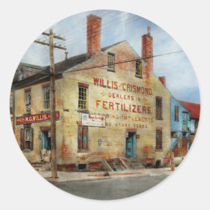 City - VA - Dealers in Fertilizers Classic Round Sticker