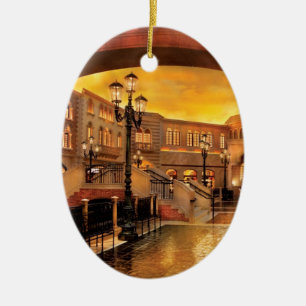 City - Vegas - Venetian - The streets of Venice Ceramic Ornament