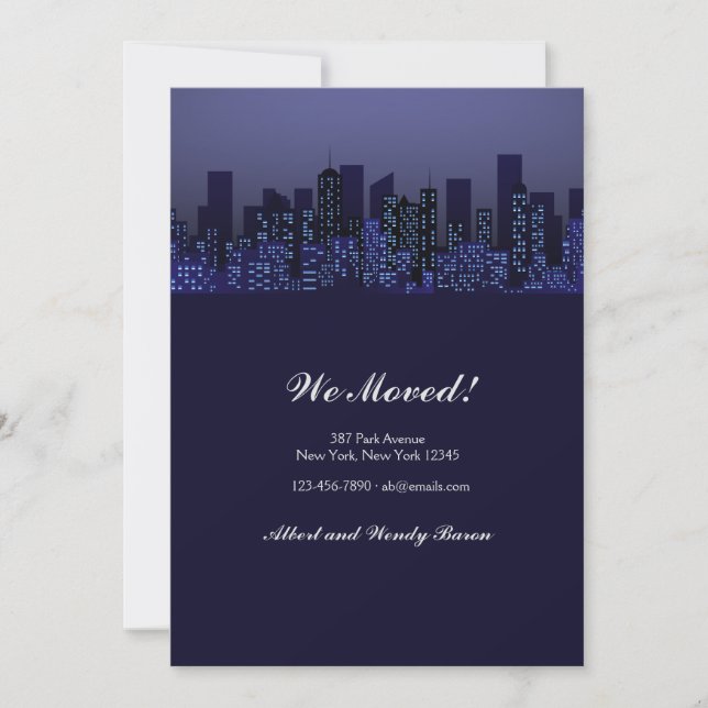 City View By Night Moving Announcement (Front)
