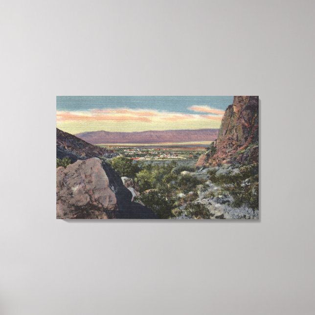 City View from Tahquitz Canyon Canvas Print (Front)