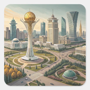 City View Square Sticker