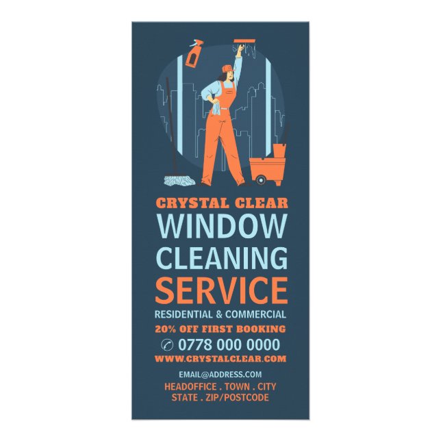 City Windows, Window Cleaning Service Price List Rack Card (Front)