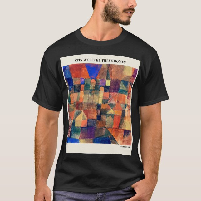 CITY WITH THE THREE DOMES by PAUL KLEE,Abstract vi T-Shirt (Front)