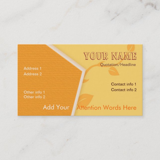 CityNature Business Card (Front)