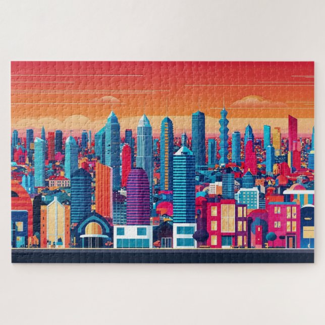 cityscape background jigsaw puzzle (Horizontal)