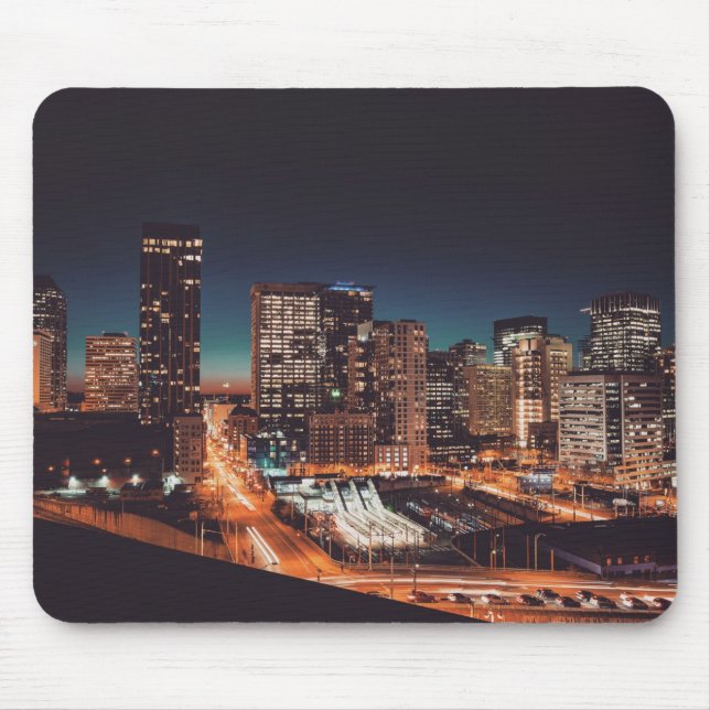 cityscape buildings mouse pad (Front)
