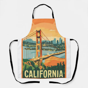 Cityscape California Eye-Catching Vector Design Apron