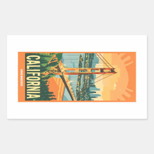 Cityscape California Eye-Catching Vector Design Sticker