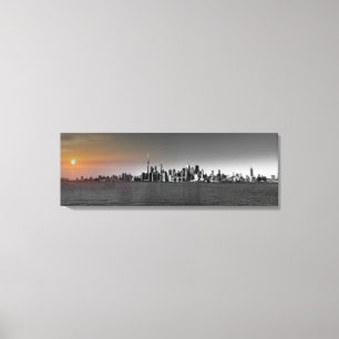 Cityscape Canvas Poster Wide Print