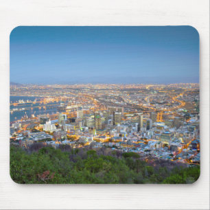 Cityscape From Summit Of Signal Hill At Dusk Mouse Pad