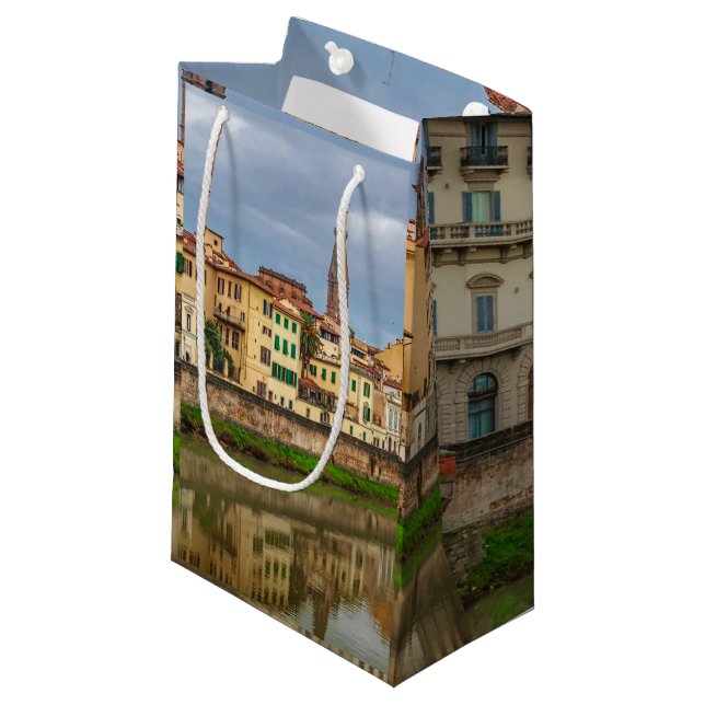 Cityscape Historic Center of Florence, Italy Small Gift Bag (Front Angled)