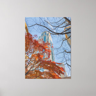 Cityscape in Autumnal Colors Canvas Print