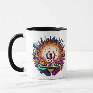 "Cityscape Musical Flow" Mug