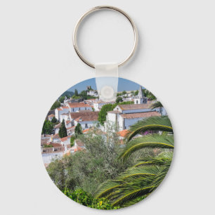 Cityscape of Aveiro, Portugal Keychain