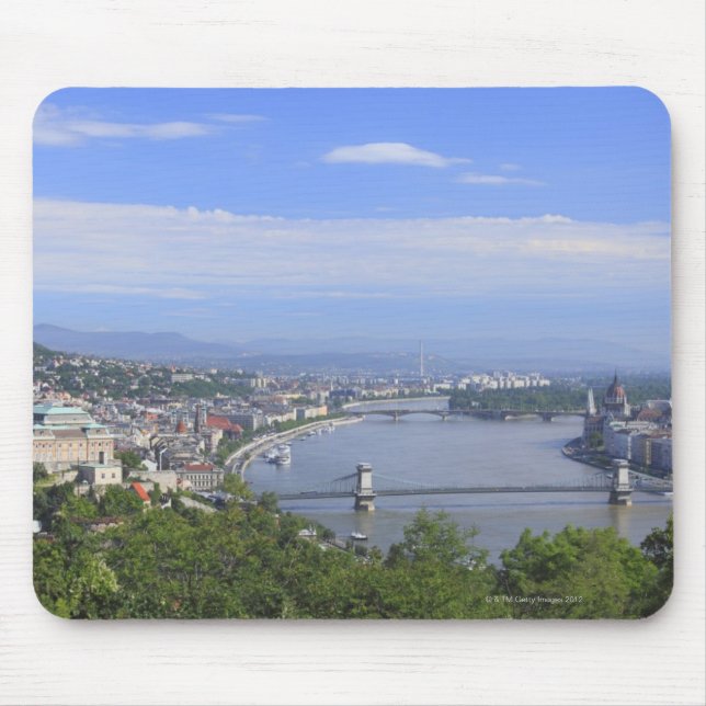 Cityscape of Budapest Mouse Pad (Front)