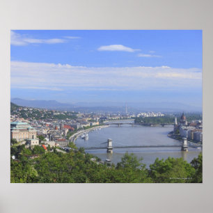 Cityscape of Budapest Poster