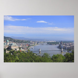 Cityscape of Budapest Poster